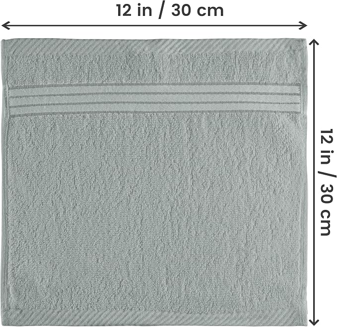 Utopia Towels 12 Pack Premium Wash Cloths Set, 12 by 12 Inches, 100% Cotton - Image 2