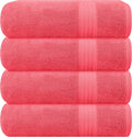 GLAMBURG Premium Cotton 4 Pack Bath Towel Set by GLAMBURG