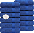 Ample Decor Hand Towels 18 X 28 Inch Set of 12 600 GSM 100% Cotton, Soft by AmpleDecor