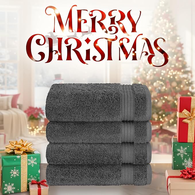 Cotton Paradise Hand Towels for Bathroom, 100% Cotton Turkish 4 Piece Hand - Image 2
