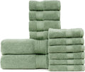 HILLFAIR 12-Piece Cotton Bath Towel Set by HILLFAIR