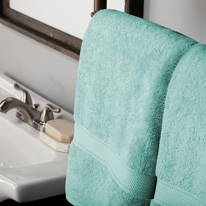 BLUENILEMILLS BNM Egyptian Cotton 2-Piece Towel Set, Includes 2 Bath Towels - Image 4