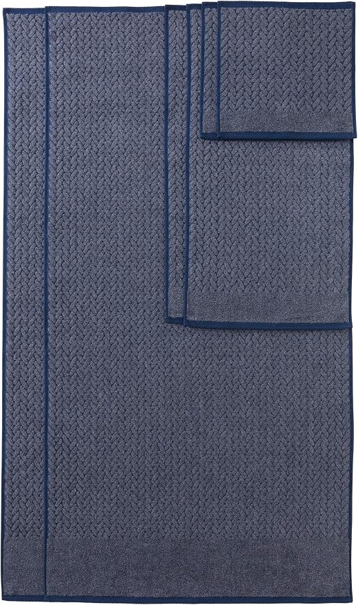 Texere 100% Organic Cotton Jacquard 650 GSM Premium Bath Towel Sets - Image 4