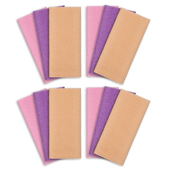 ARCH&M Exfoliating Washcloth 12 Pack Back Scrubber by ARCHM