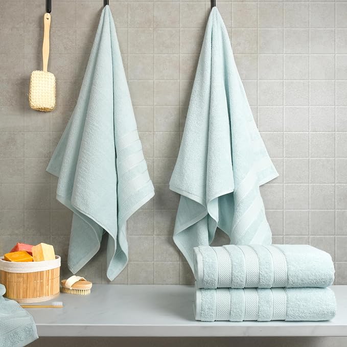 American Soft Linen Salem 100% Cotton Turkish 4 Piece Bath Towels - Image 3