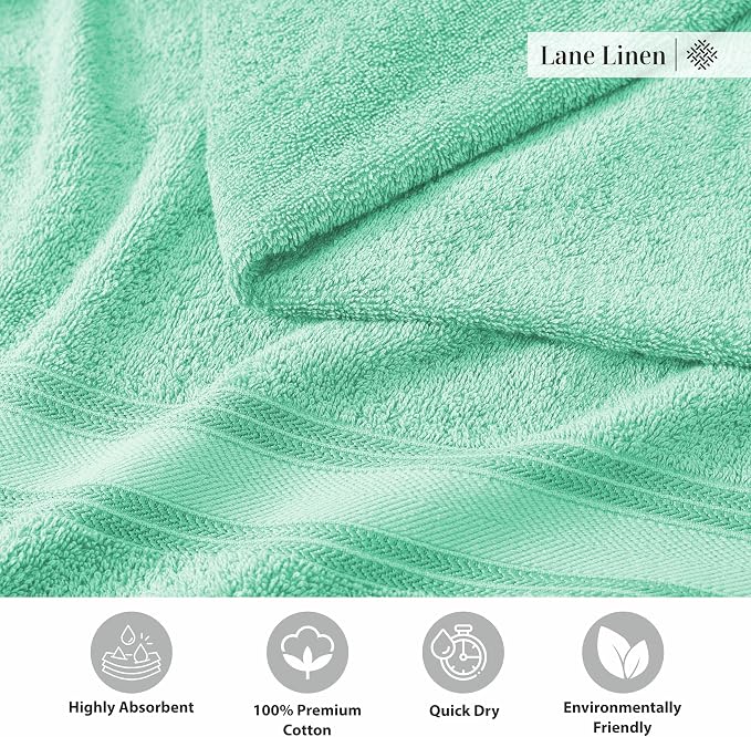 LANE LINEN 18Piece Bathroom Towels – Luxurious 100% Cotton, Zero Twist - Image 7