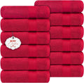 Ample Decor Hand Towel 18 X 28 Inch Pack of 12 600 GSM 100% Cotton, Soft by AmpleDecor