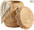 Best Choice Products Scalloped Multipurpose Hyacinth Storage Basket, Plant Décor by BestChoiceProducts