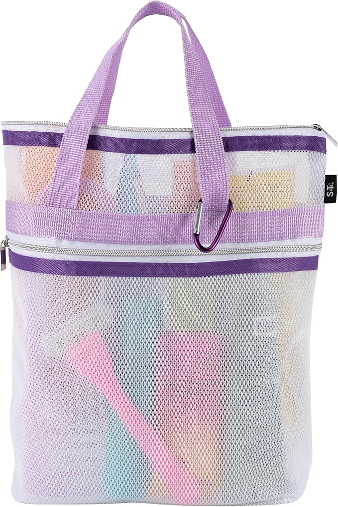 S&T INC. Mesh Shower Caddy, Shower Bag by STINC