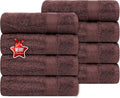 Ample Decor Bathroom Hand Towels 18 X 28 Inch 600 GSM 100% Cotton, Soft by AmpleDecor