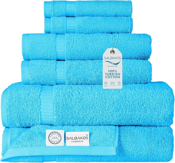 SALBAKOS 100% Turkish Cotton 6-Piece Towel Set | Heirloom Quality Hotel & Spa - Image 4