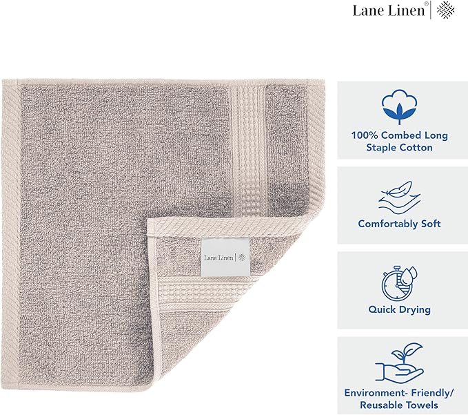 LANE LINEN Hand Towel Set of 6 PC - Image 5