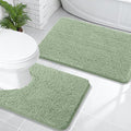 OLANLY Bathroom Rugs Sets 2 Piece, Soft Absorbent Chenille Bath Mats and by OLANLY