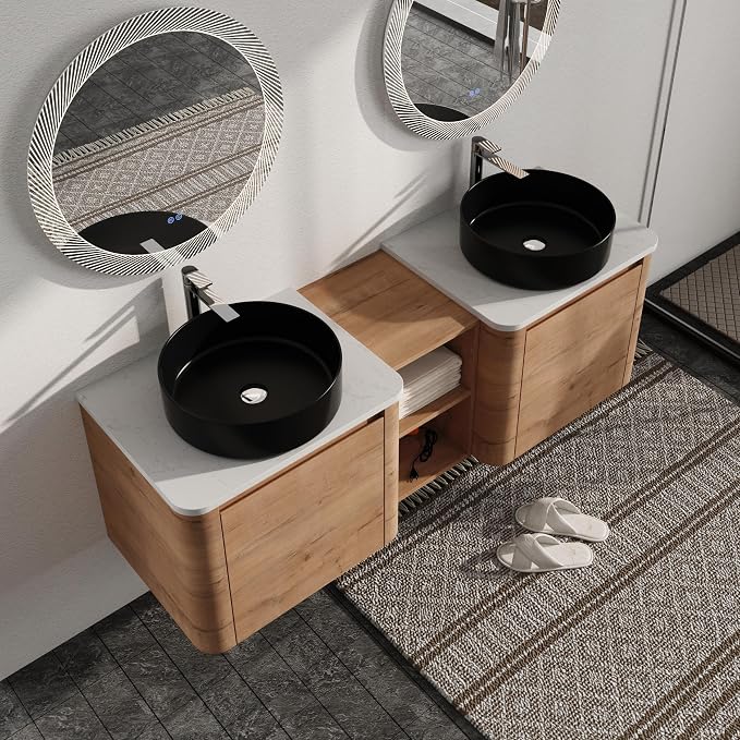 Malwee 60" Floating Bathroom Vanity by Malwee-SweetStar