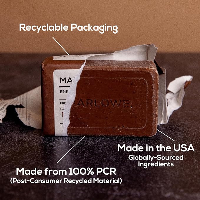 MARLOWE. No. 109 Coffee Bar Soap 7 oz – Exfoliating Body Scrub - Image 8