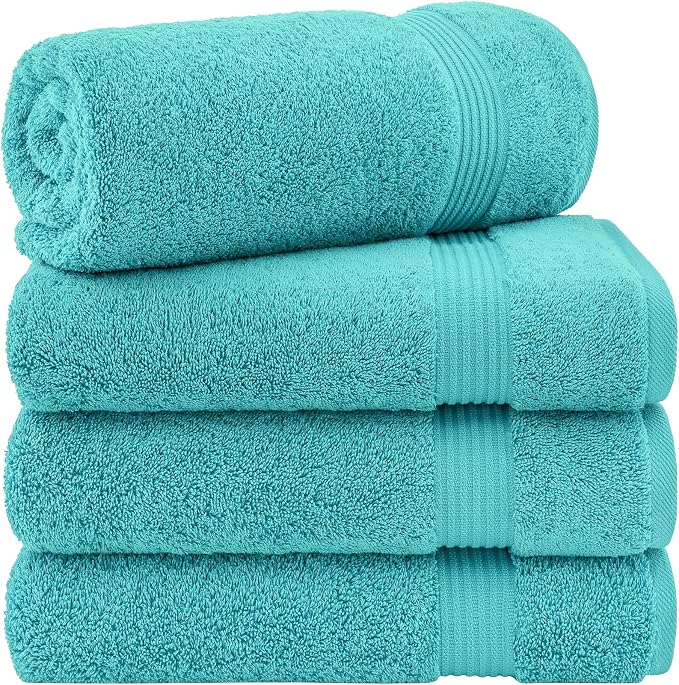 Cotton Paradise 4 Piece Turkish Bath Towels by UNITEDHOMETEXTILE