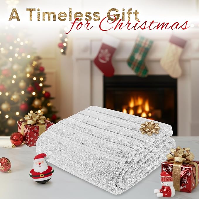 American Soft Linen 35x70 Jumbo Large Bath Towels, 600 GSM 100% Cotton Turkish - Image 2