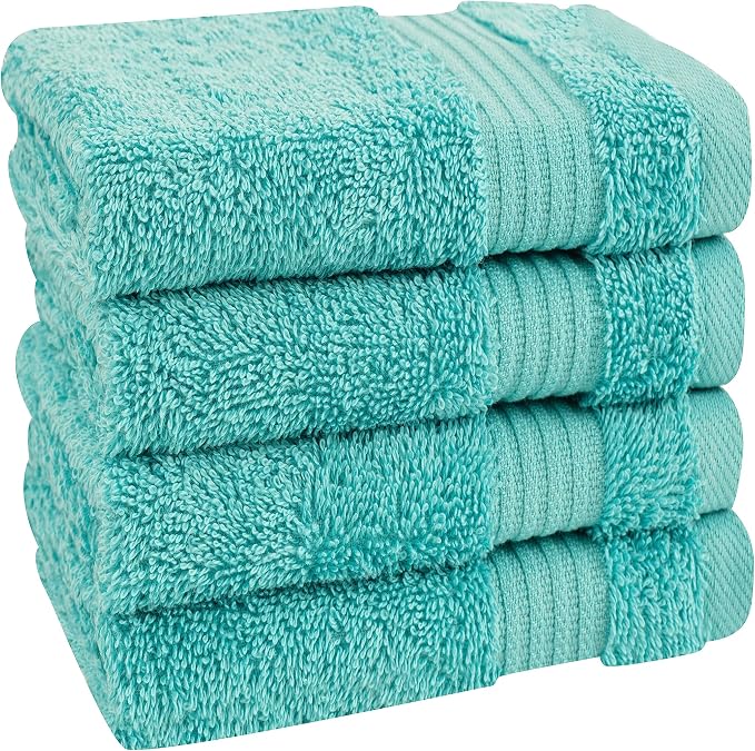Cotton Paradise 100% Cotton Turkish Washcloth Set - Image 4