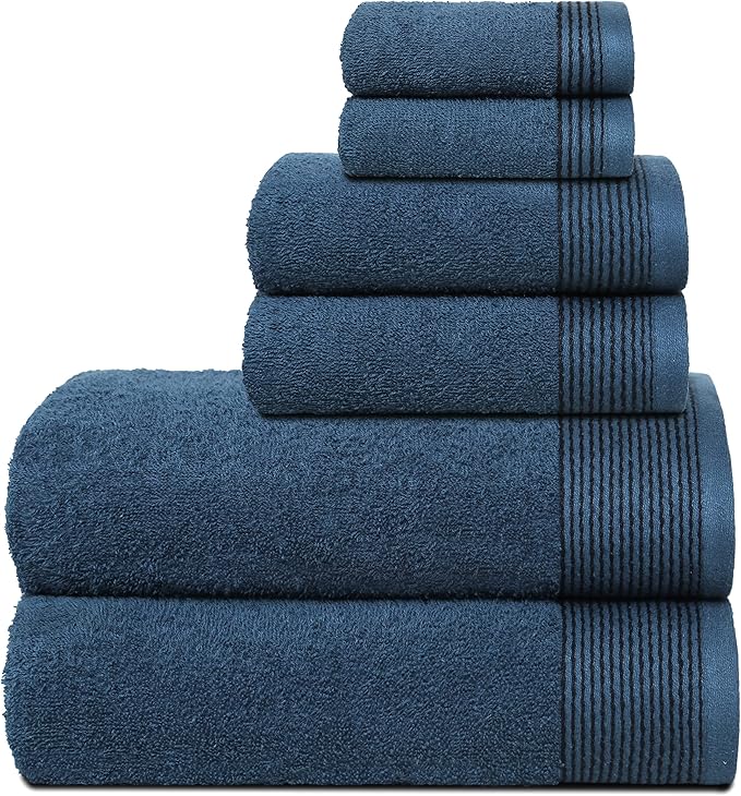 Belizzi Home 100% Cotton Ultra Soft 6 Pack Towel Set, Contains 2 Bath Towels by Unknown