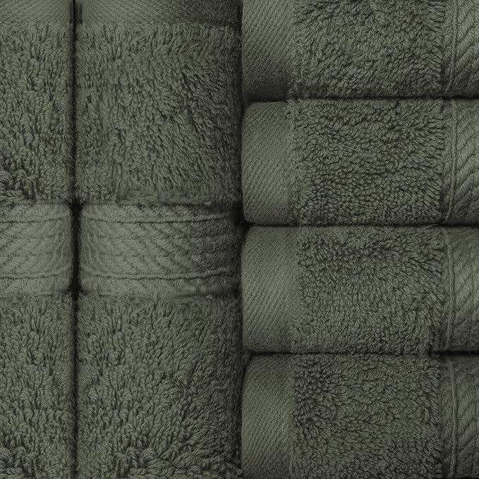 BLUENILEMILLS BNM Egyptian Cotton 6-Piece Towel Set, Includes 6 Face Towels - Image 5