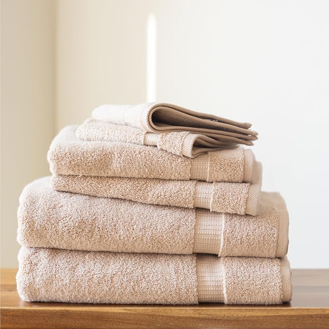 SALBAKOS 100% Turkish Cotton 6-Piece Towel Set | Heirloom Quality Hotel & Spa - Image 2