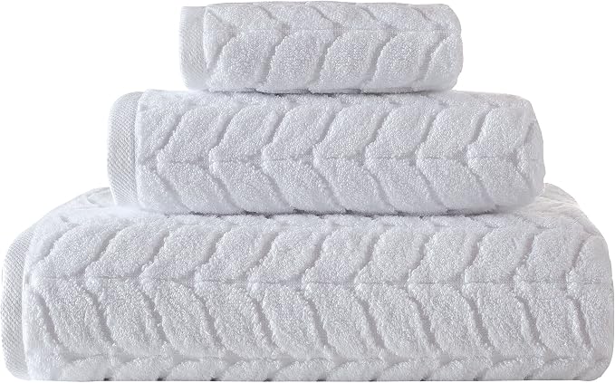 BAGNO MILANO Turkish Bath Towels, Soft Plush Jacquard Luxury Bath Towels by BagnoMilanoLuxurySoftness