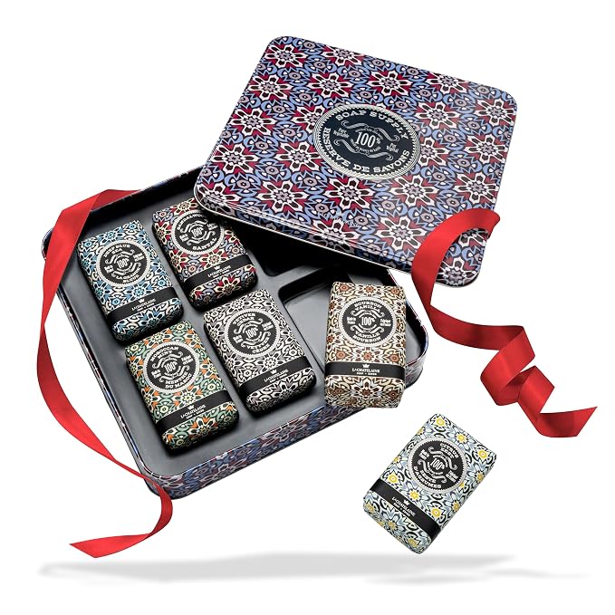 La Chatelaine Soap Supply Tin Gift Set |Unisex, Women| Plant-based shea butter by LaChatelaine