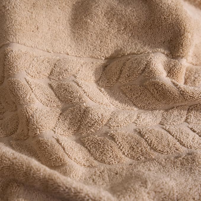 BAGNO MILANO Organic Turkish Cotton Bath Towels, Luxury Jacquard Collection - Image 3