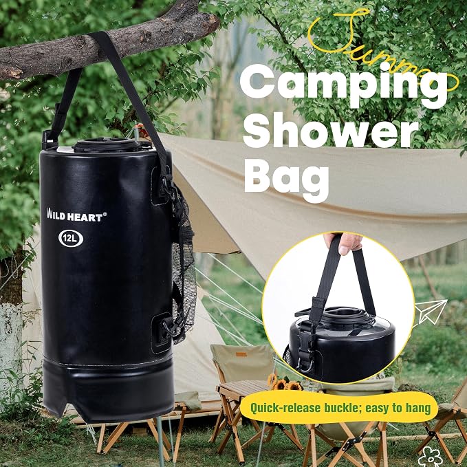 WILD HEART Camping Shower 22L/ 12L Portable Shower - Image 4