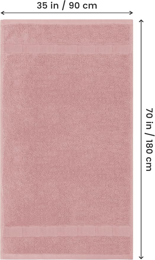 Utopia Towels Luxurious Jumbo Bath Sheet 2 Piece, 600 GSM, 35 by 70 Inches - Image 2