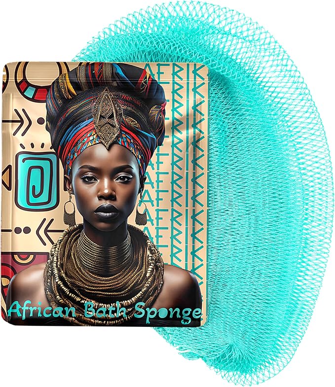 AFRIKI African Net Sponge – Exfoliating Body Scrubber, All Skin Types | 45 in by AFRIKI