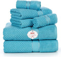 Ample Decor Towels for Bathroom, 6 Pieces Gift Set, 100% Cotton Soft Quick Dry by AmpleDecor
