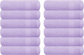GLAMBURG Ultra Soft 12-Piece Washcloths Set 13x13-100% Ringspun Cotton by GLAMBURG