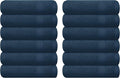 GLAMBURG Ultra Soft 12-Piece Washcloths Set 13x13-100% Ringspun Cotton by GLAMBURG