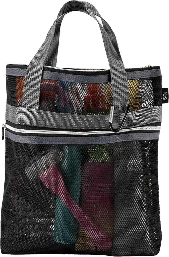 S&T INC. Mesh Shower Caddy, Shower Bag by STINC
