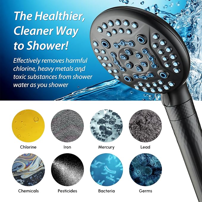 AquaCare High Pressure 6-way Dual Shower Head Combo - Image 6