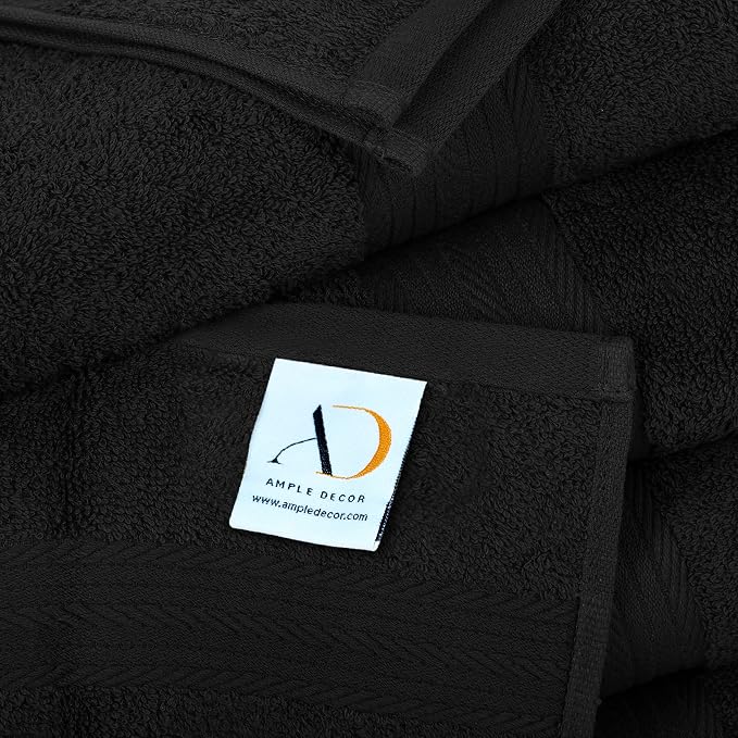 Ample Decor Hand Towels for Bathroom Set of 2, 18 X 28 Inch 600 GSM 100% Cotton - Image 9