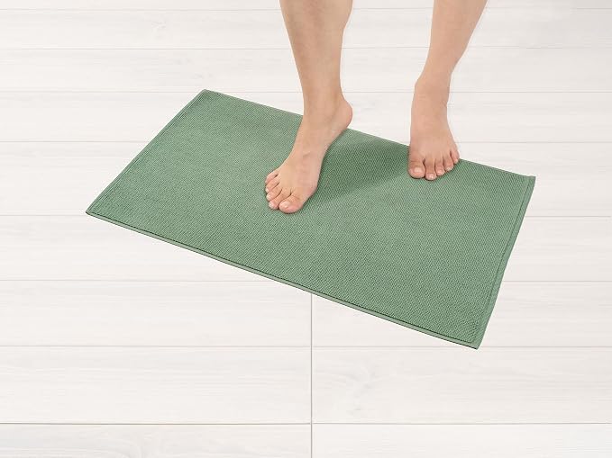 American Soft Linen Bath Rug, 17 in 24 in 100% Cotton Bath Mats Rugs by AmericanSoftLinen