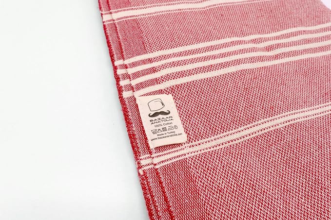 Bazaar Anatolia Turkish Towel 100% Cotton Beach Towel 76x38 Thin Lightweight - Image 6