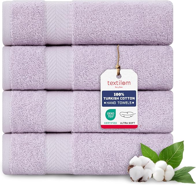 TEXTILOM Turkish Hand Towels for Bathroom – Hotel and Spa Quality & Soft & by Textilom