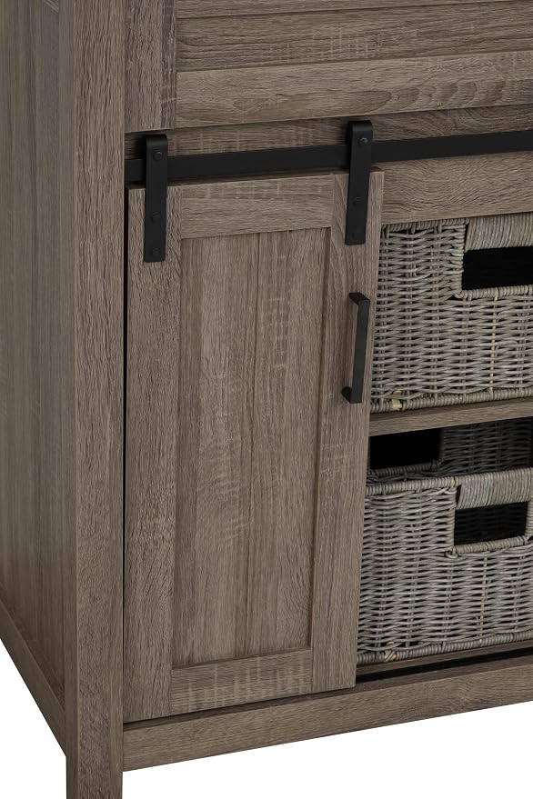 TILE & TOP Farm Barn 36“ Single Bathroom Vanity Cabinet without Top, Antique - Image 8