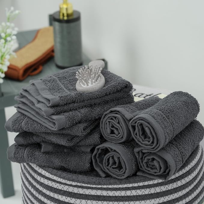 Tens Towels Pack of 60 Washcloths, 12 x 12 Inches, Lighter Weight, Quick to Dry - Image 3