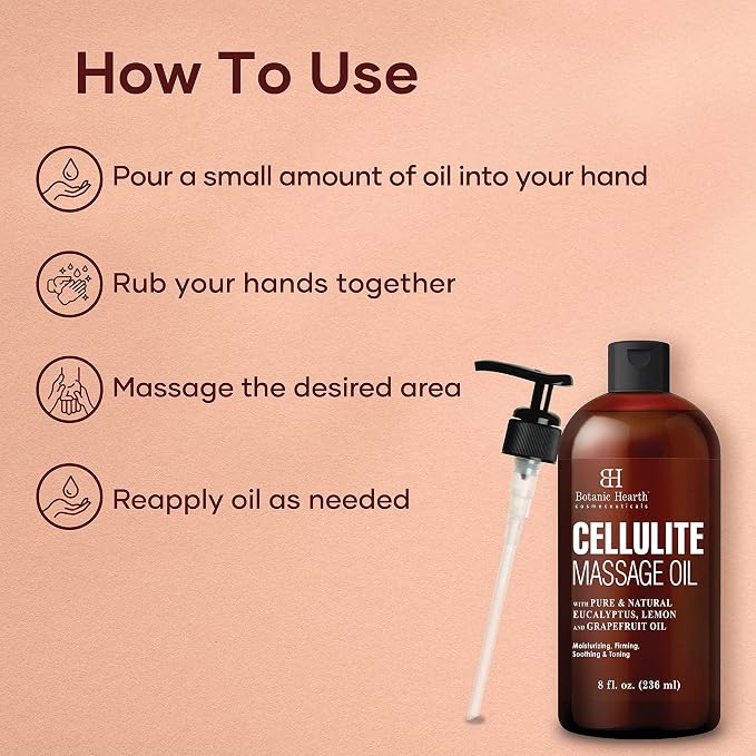 Botanic Hearth Anti Cellulite Massage Oil | Cellulite Oil - Image 4