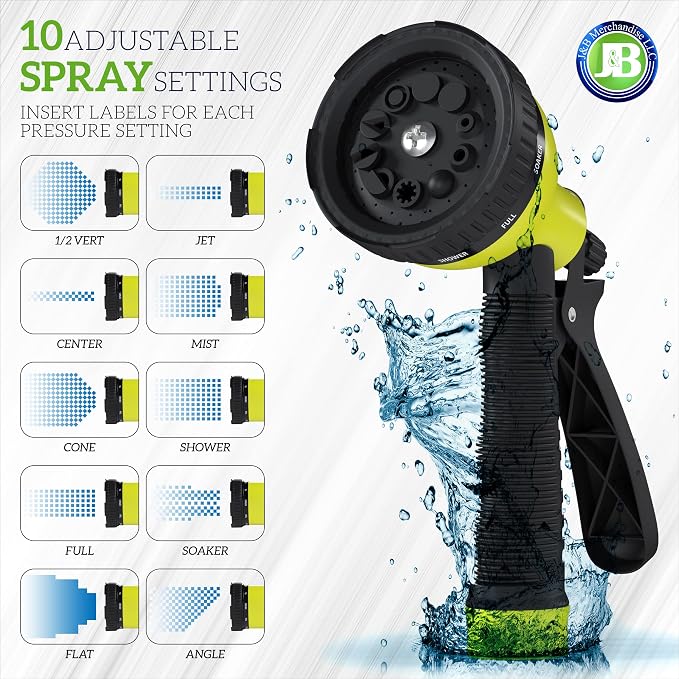 J&B XpandaHose 100ft Expandable Garden Hose – Ultra-Strong 3750D, 4-Layer Latex - Image 4