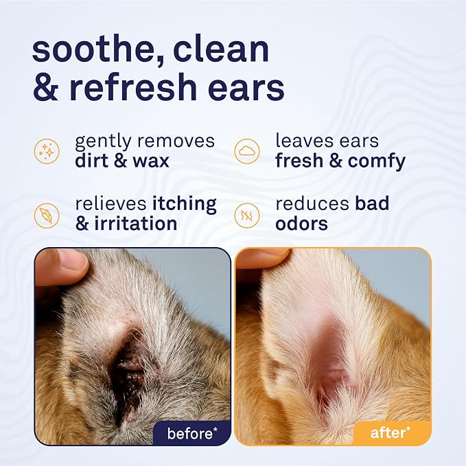Petpost Large Dog Ear Cleaner Wipes | Ultra Soft XL Cotton Pads in Coconut Oil - Image 2