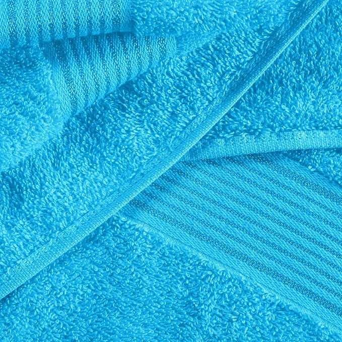 Elvana Home Cotton 2 Pack Oversized Bath Towel Set 28x55 inches, Large Bath - Image 2