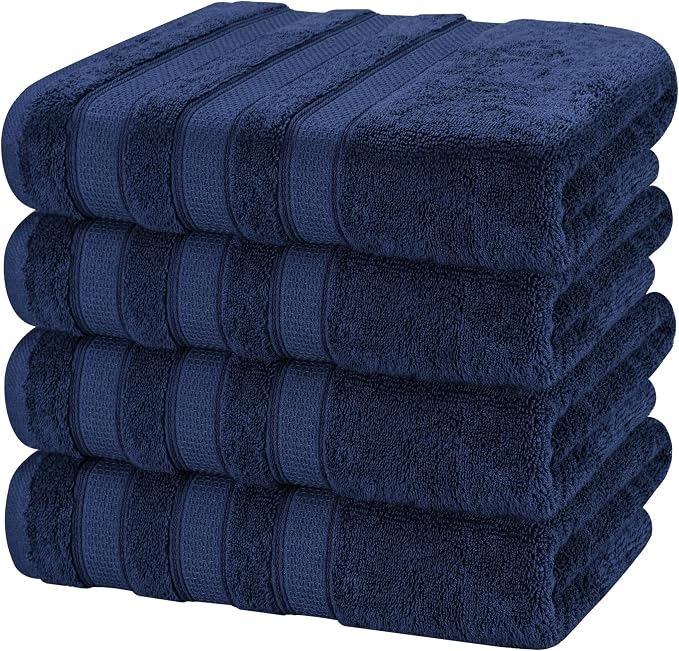 American Soft Linen Salem 100% Cotton Turkish 4 Piece Bath Towels - Image 5