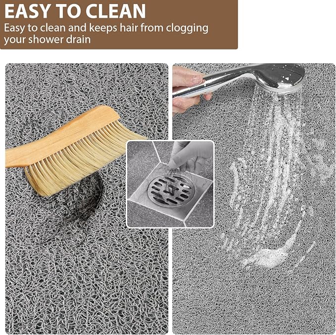 Shower Mat Non Slip: 59 x 35.4 Inch Extra Large Shower Mats - Image 7