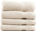EastNBlue Lara 100% Turkish Cotton Washcloths 4 Pack, Extra Soft & Absorbent by EastNBlue