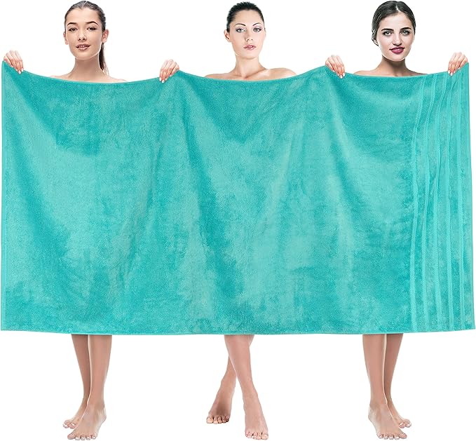 American Soft Linen 35x70 Jumbo Large Bath Towels, 600 GSM 100% Cotton Turkish by AmericanSoftLinen